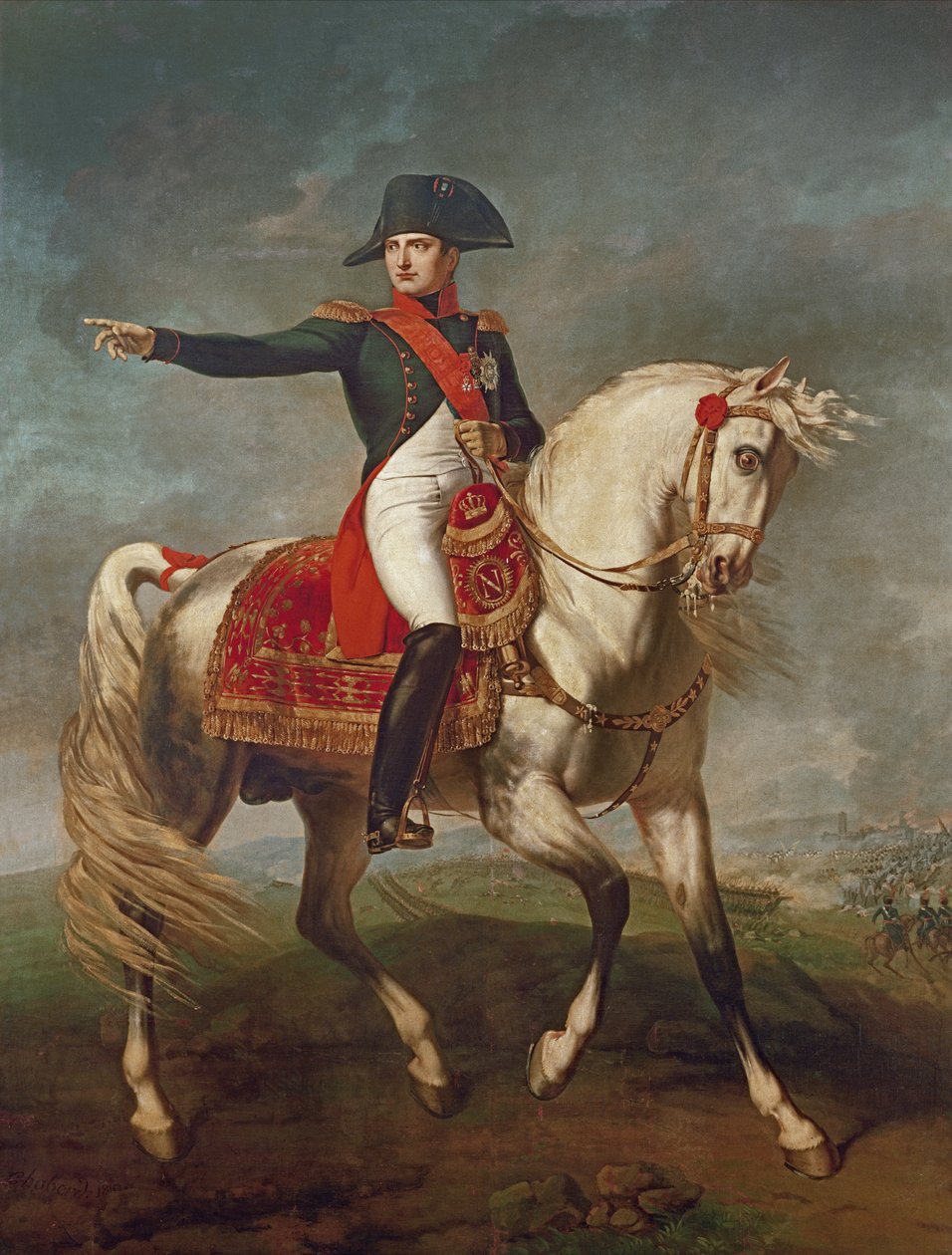 I. Napóleon (1769-1821) lovas portréja 1810 alkotó: Joseph Chabord