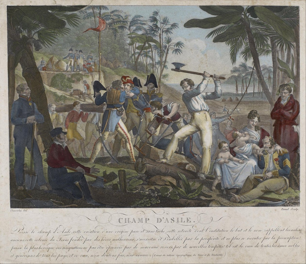 Champ dAsile alkotó: Joseph Claude Pomel