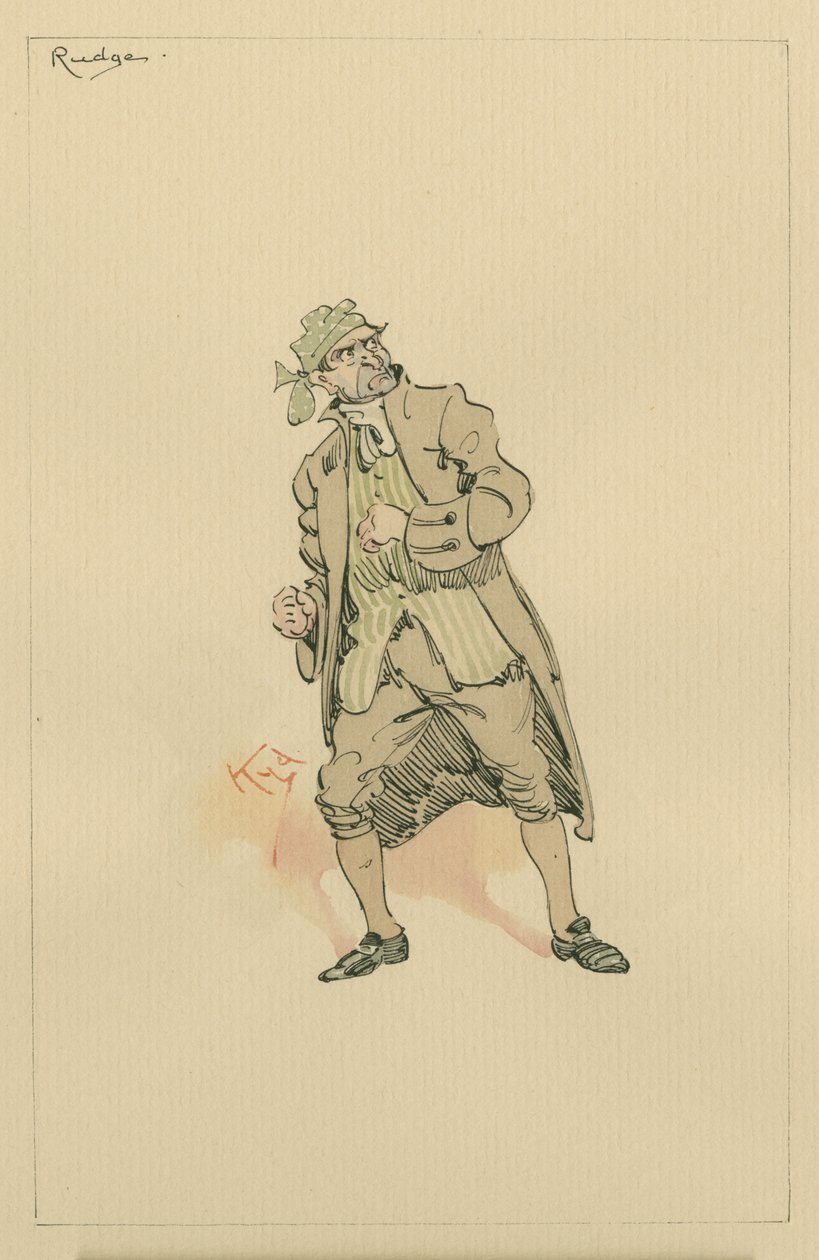Barnaby Rudge Sr, 1920-as évek (toll és tinta WC-vel papíron) alkotó: Joseph Clayton Clarke