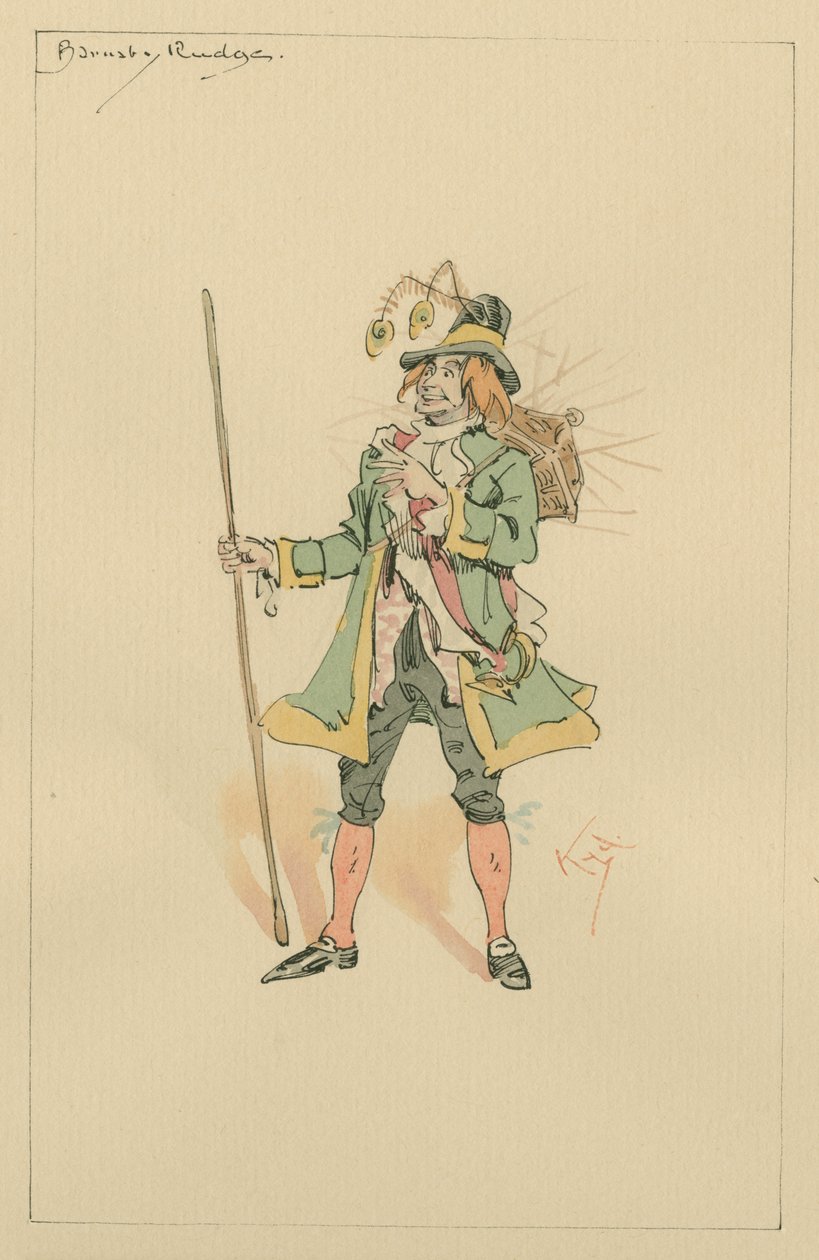 Barnaby Rudge, 1920-as évek (toll és tinta WC-vel papíron) alkotó: Joseph Clayton Clarke