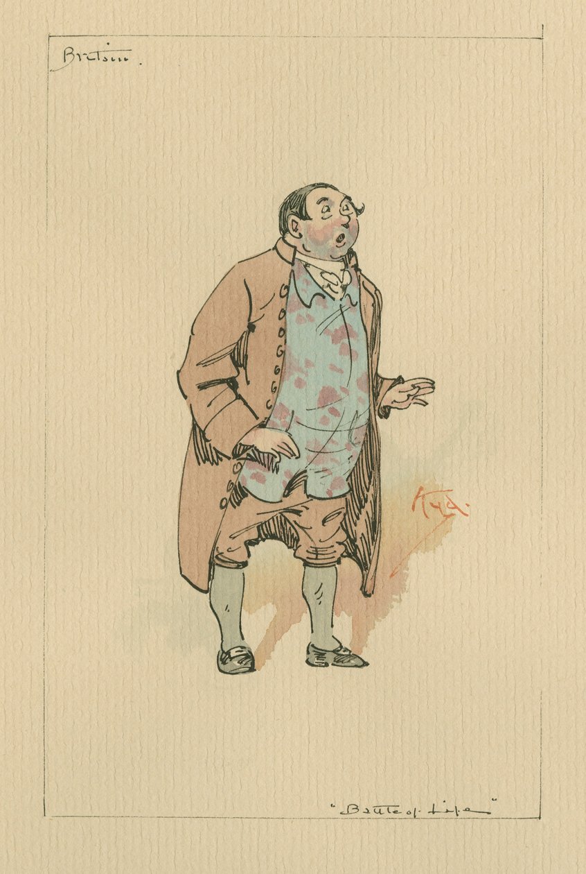 Ben Britain – Az élet csatája, 1920-as évek (toll és tinta WC-vel papíron) alkotó: Joseph Clayton Clarke