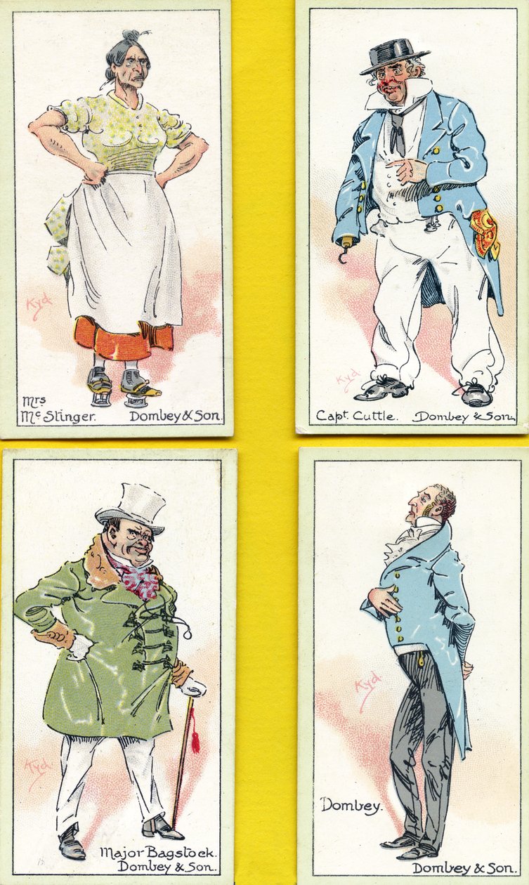 Szereplők a "Dombey és fia" című művéből, Charles Dickens, 1923 alkotó: Joseph Clayton Clarke