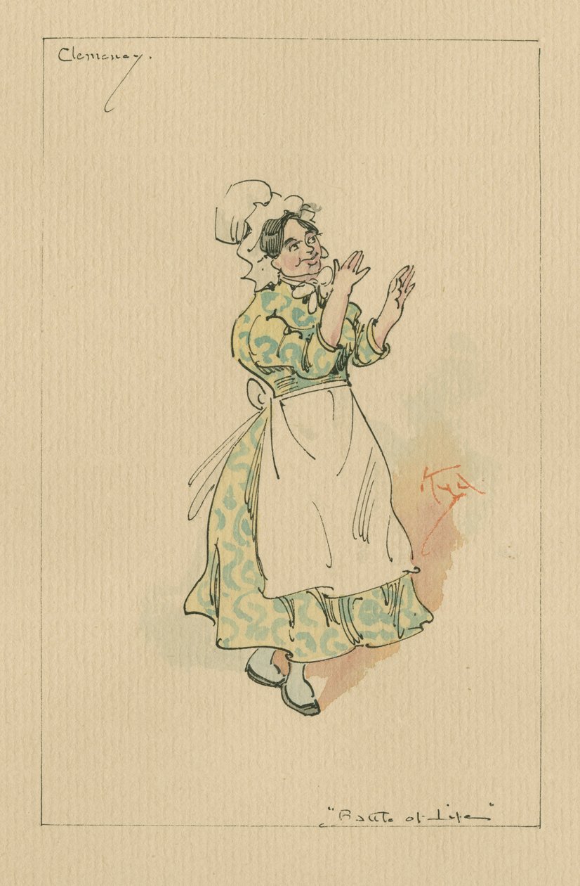 Clemency – Az élet csatája, 1920-as évek (toll és tinta WC-vel papíron) alkotó: Joseph Clayton Clarke