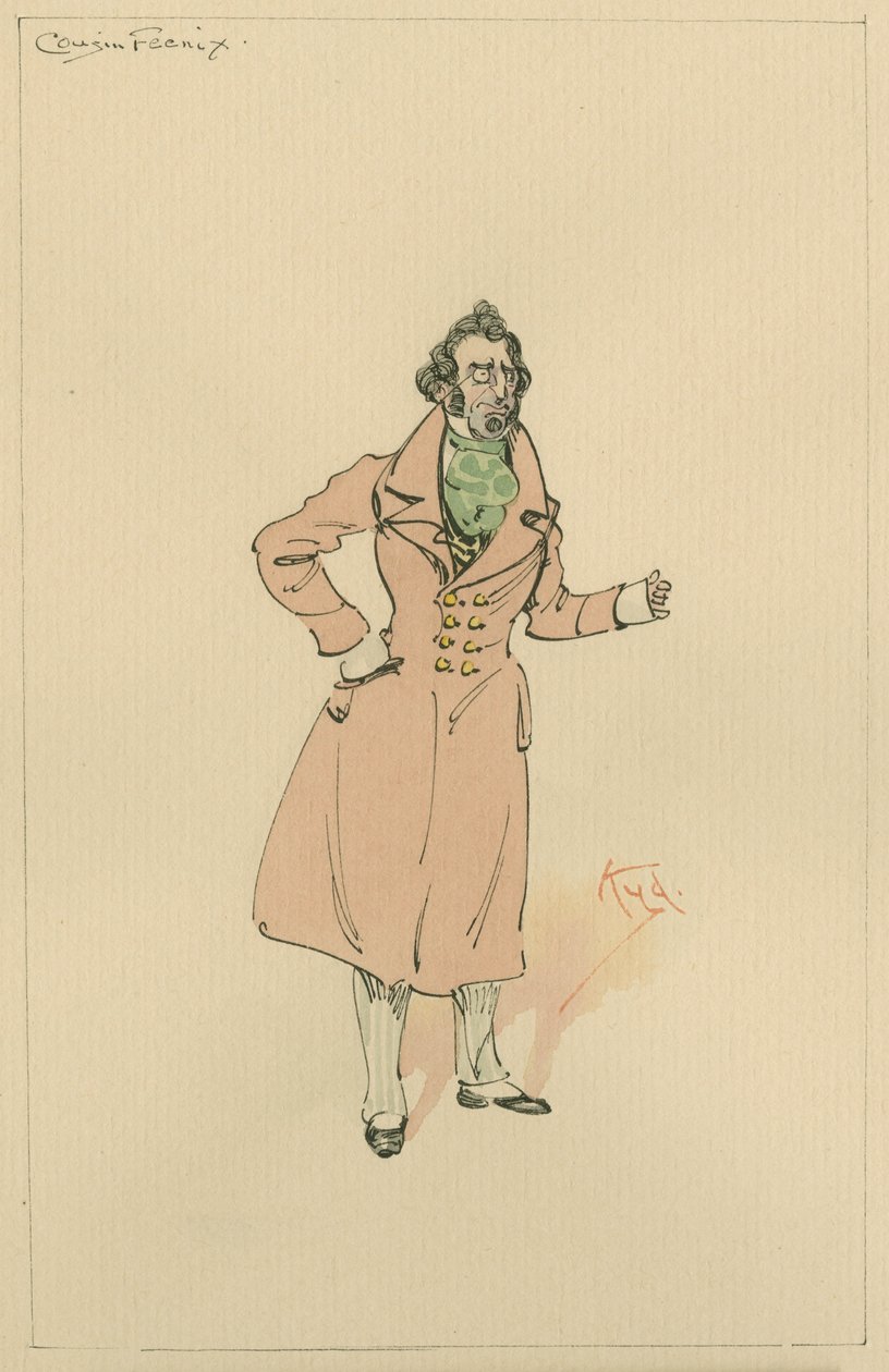 Feenix unokatestvér, más néven Lord Feenix, 1920 körül (toll és tinta WC-vel a papíron) alkotó: Joseph Clayton Clarke