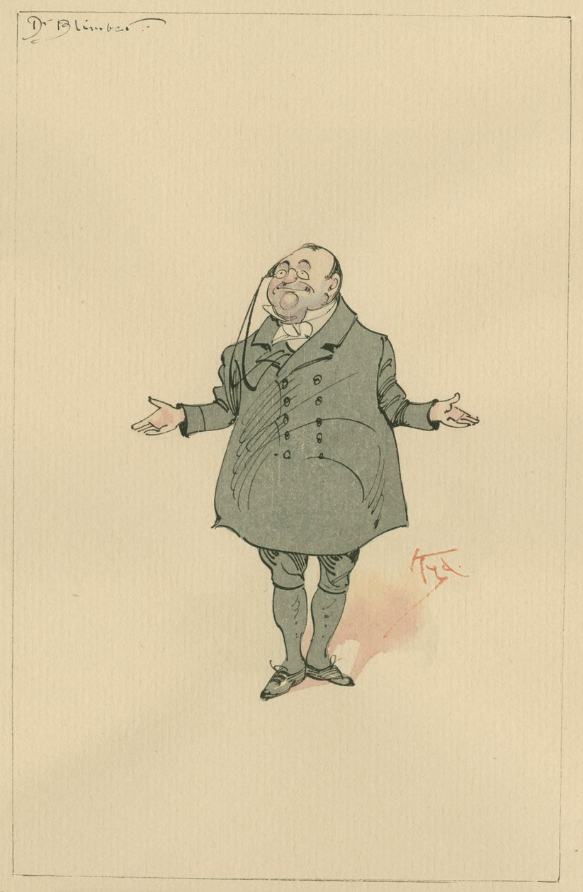 Dr. Blimber, 1920-as évek (toll és tinta WC-vel papíron) alkotó: Joseph Clayton Clarke