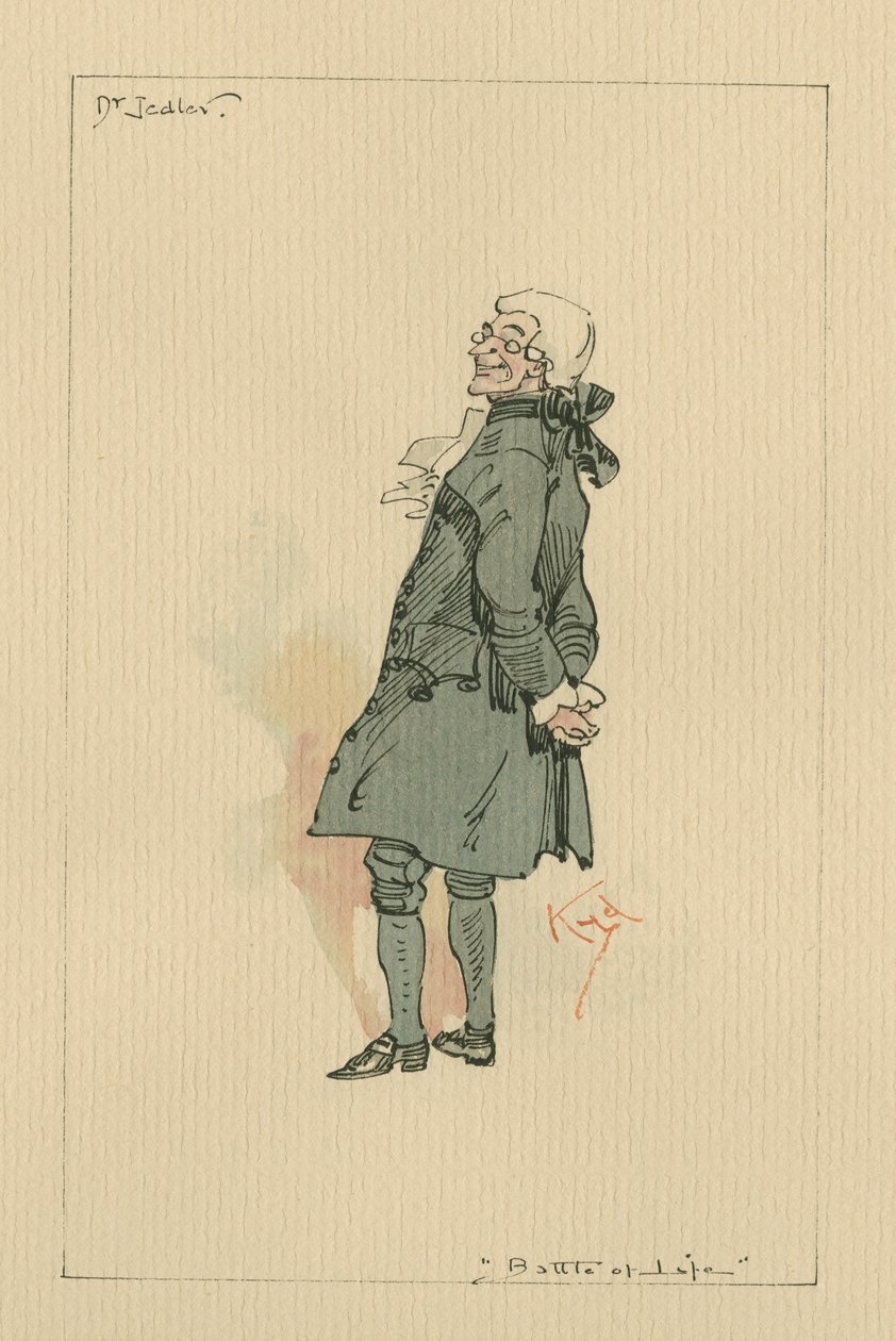 Dr. Jedler – Az élet csatája, 1920-as évek (toll és tinta WC-vel papíron) alkotó: Joseph Clayton Clarke