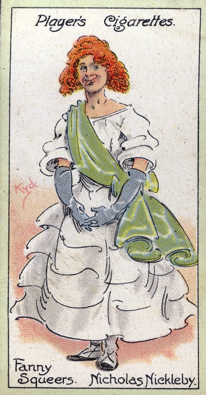 Fanny Squeers, a „Nicholas Nickleby”-ből, 1923 alkotó: Joseph Clayton Clarke