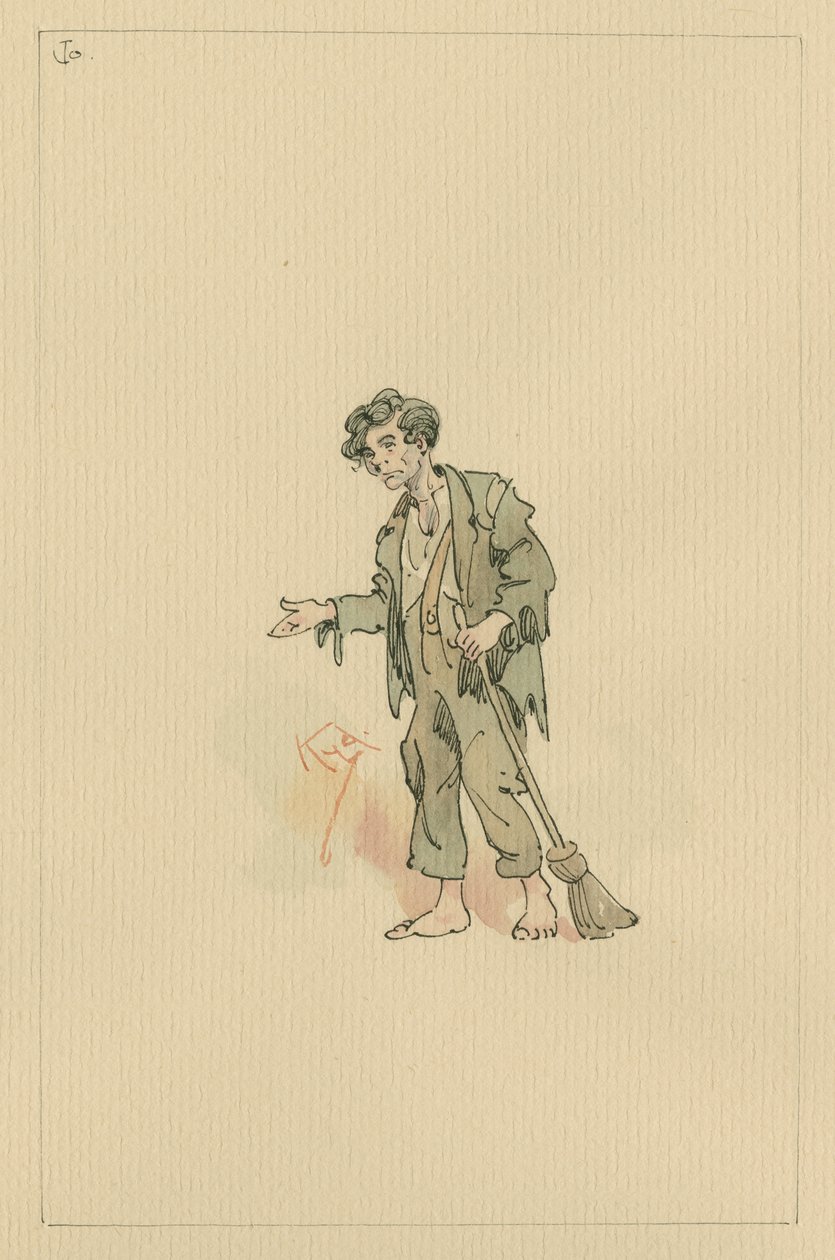 Jo, 1920-as évek körül (toll és tinta WC-vel papíron) alkotó: Joseph Clayton Clarke