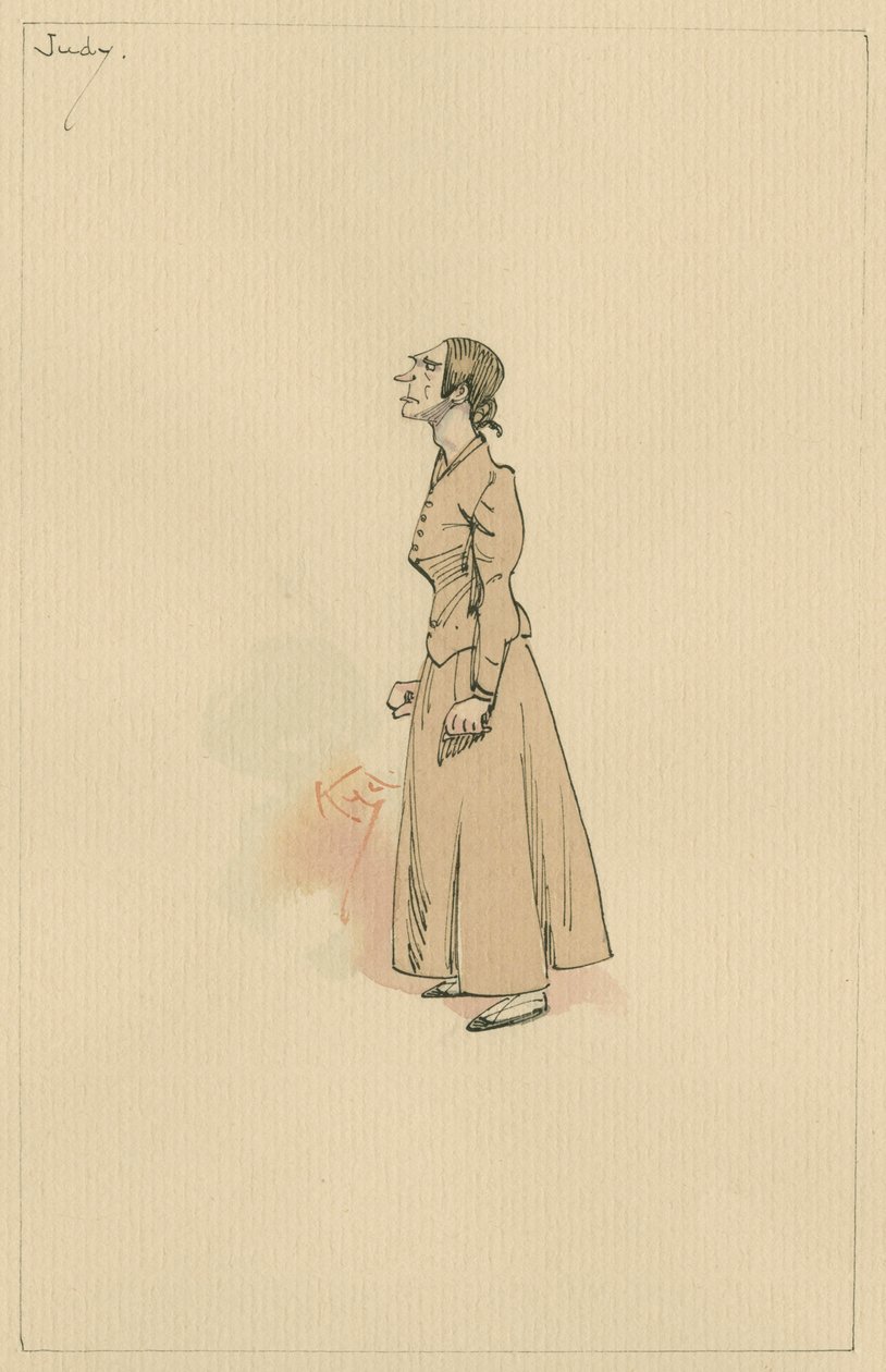 Judy Smallweed, 1920-as évek (toll és tinta WC-vel papíron) alkotó: Joseph Clayton Clarke