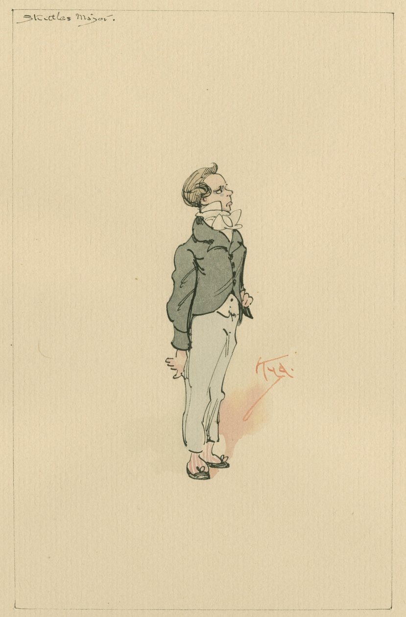 Master Sketles, 1920-as évek (toll és tinta WC-vel papíron) alkotó: Joseph Clayton Clarke