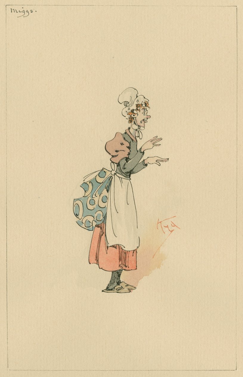 Miggs, 1920 körül (toll és tinta WC-vel papíron) alkotó: Joseph Clayton Clarke