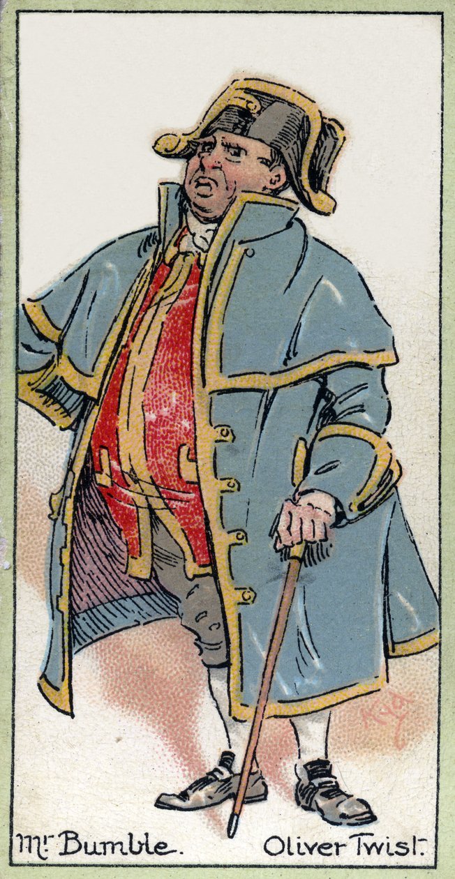 Mr. Bumble, az Oliver Twistből, Charles Dickens, 1923 alkotó: Joseph Clayton Clarke
