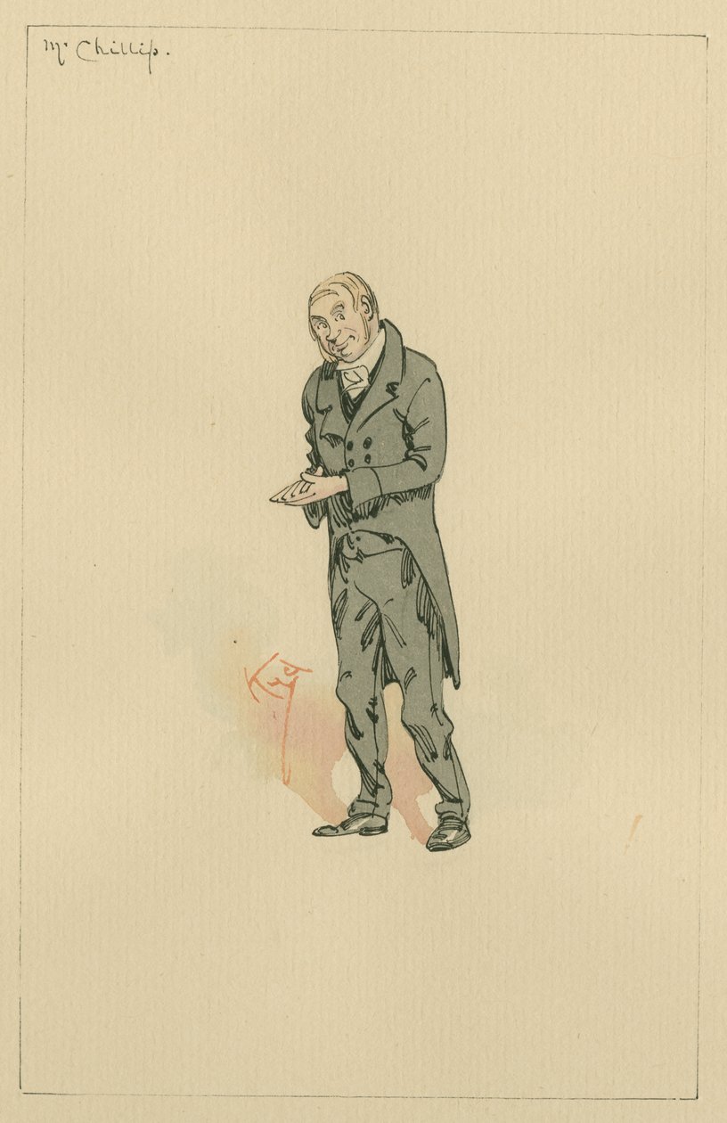Mr Chillip, 1920-as évek körül (toll és tinta, wc-vel, papírra) alkotó: Joseph Clayton Clarke