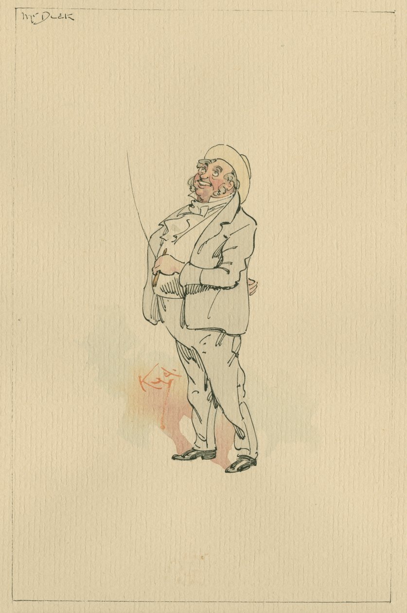Dick úr, 1920-as évek (toll és tinta WC-vel papíron) alkotó: Joseph Clayton Clarke