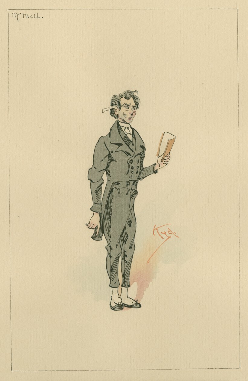 Mell úr, 1920-as évek (toll és tinta WC-vel a papíron) alkotó: Joseph Clayton Clarke