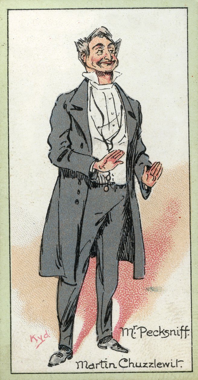 Mr. Pecksniff, a „Martin Chuzzlewit”-ből, Charles Dickens, 1923 alkotó: Joseph Clayton Clarke
