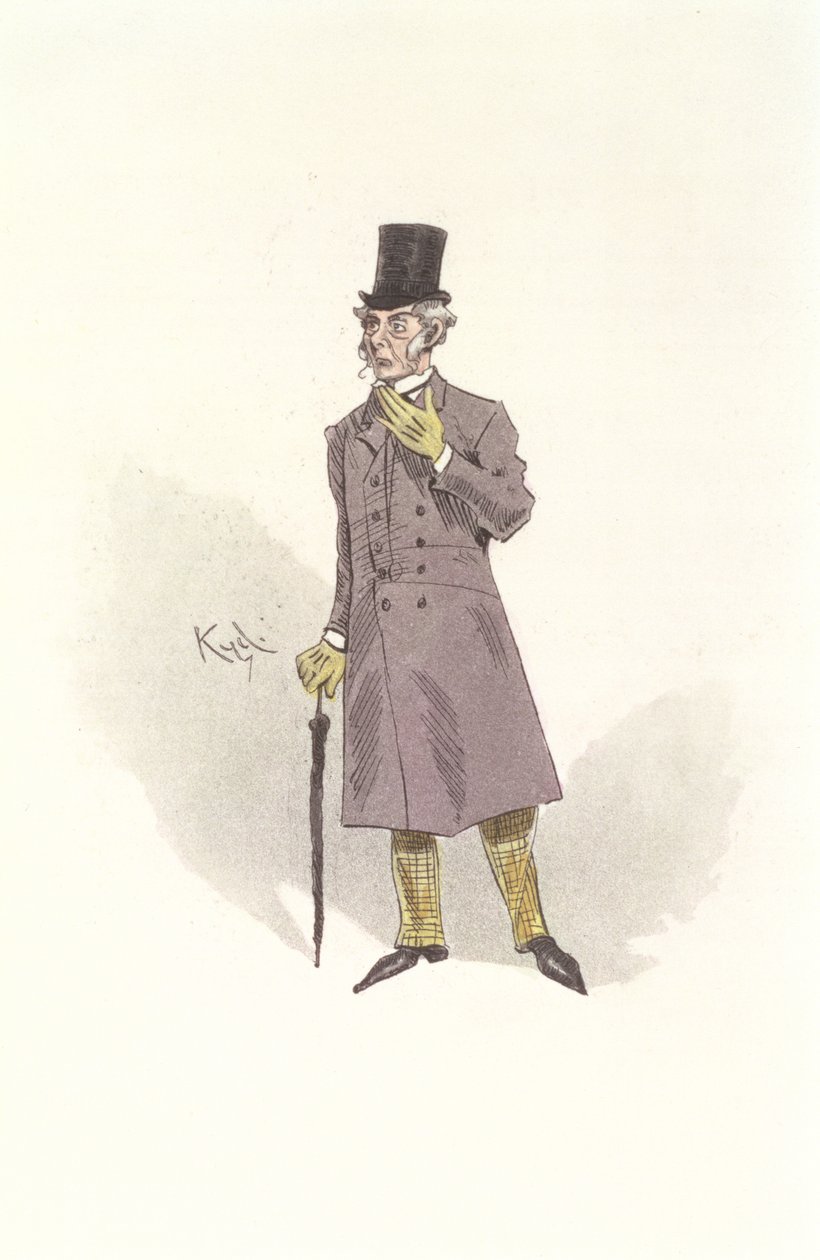 Podsnap úr, Charles Dickens (1812-70) „Közös barátunk” című filmjének szereplője alkotó: Joseph Clayton Clarke