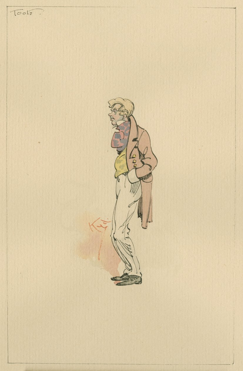 Mr Toots, 1920-as évek (toll és tinta WC-vel papíron) alkotó: Joseph Clayton Clarke
