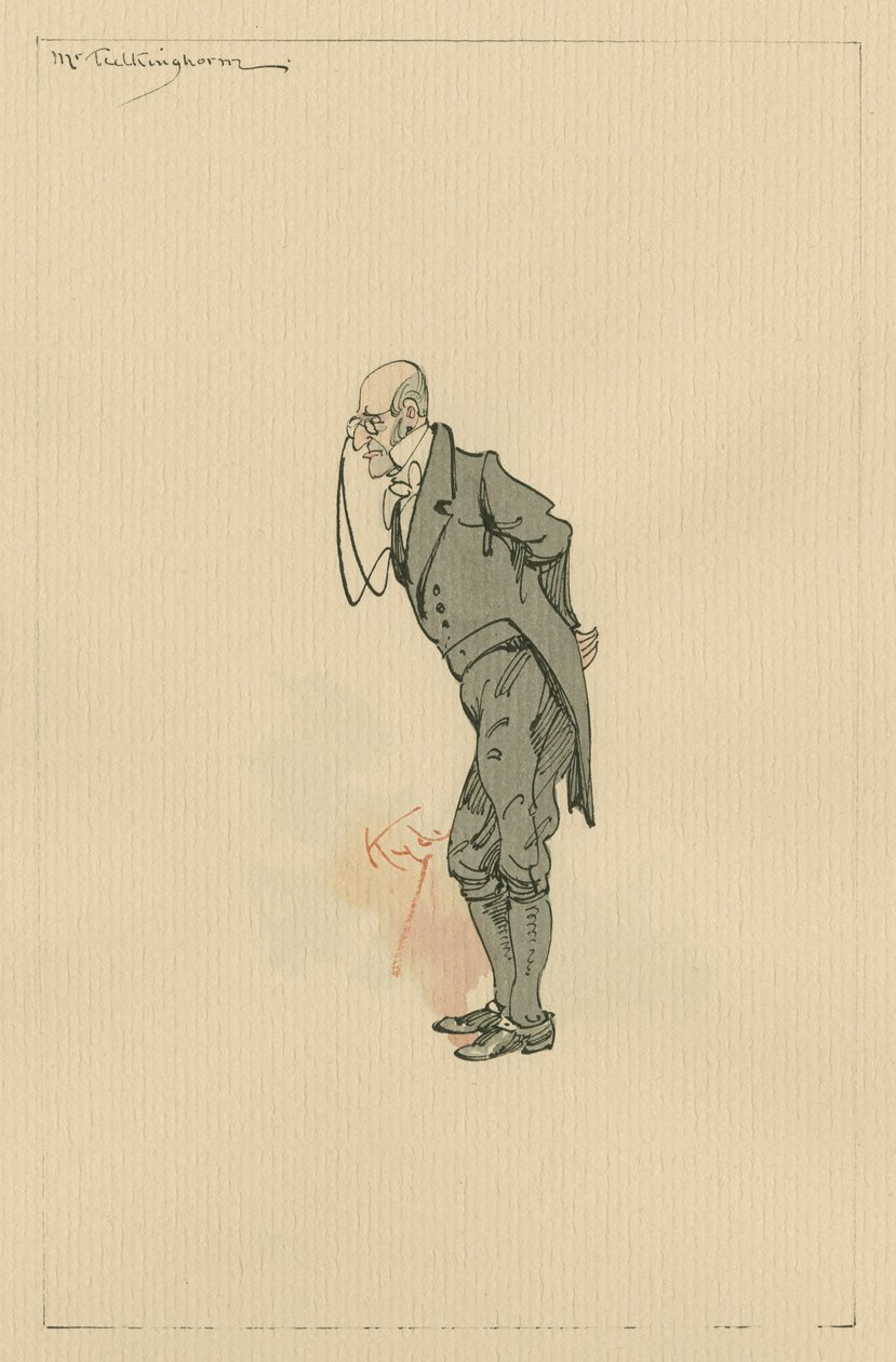 Mr Tulkinghorn, 1920-as évek körül (toll és tinta, wc-vel, papírra) alkotó: Joseph Clayton Clarke