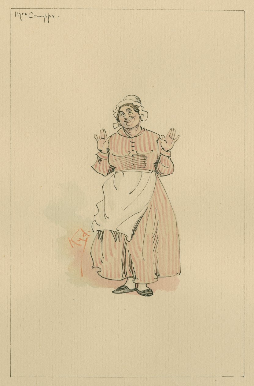 Cruppsné, 1920-as évek (toll és tinta WC-vel papíron) alkotó: Joseph Clayton Clarke
