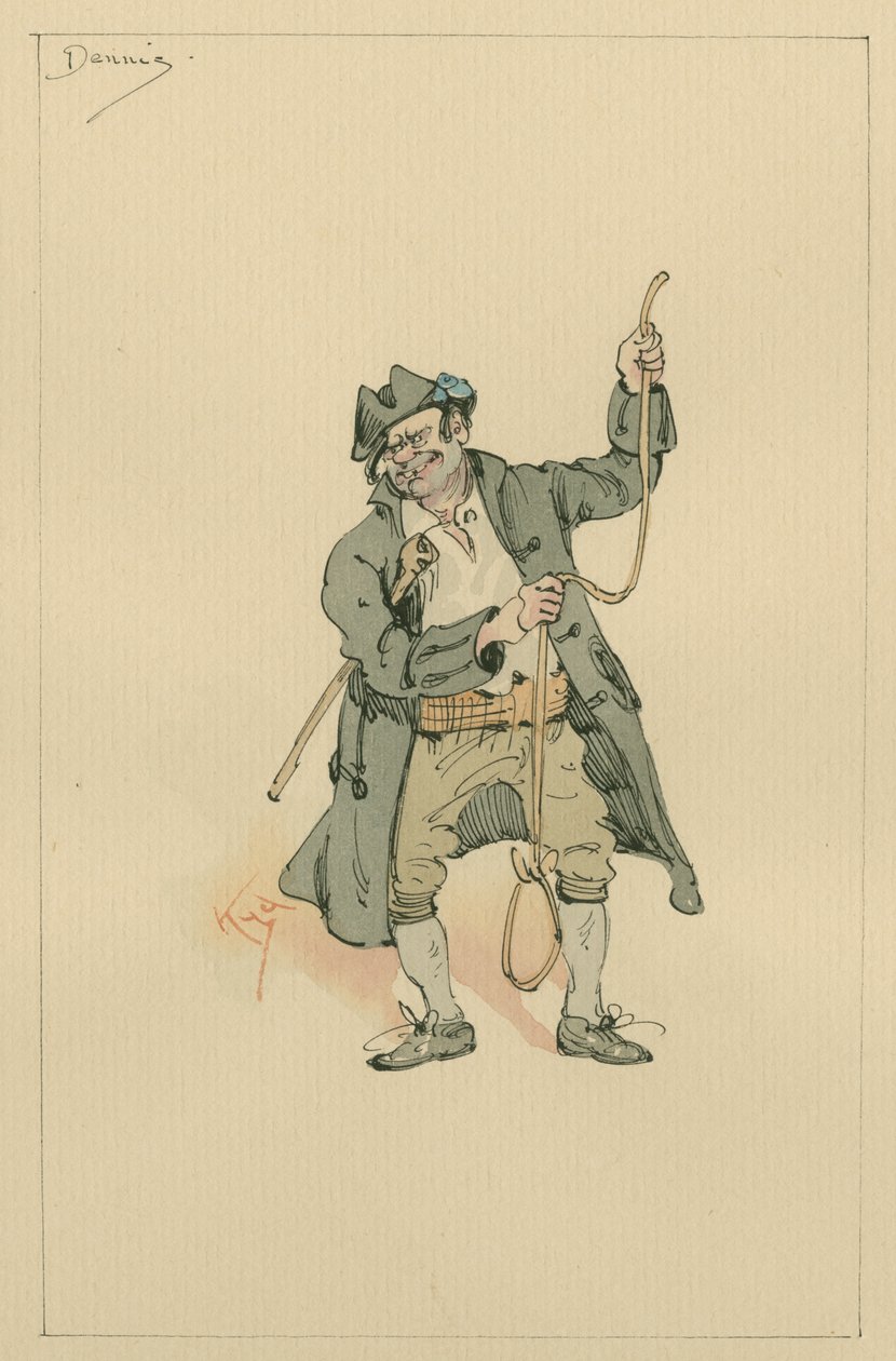 Ned Dennis, 1920-as évek (toll és tinta WC-vel papíron) alkotó: Joseph Clayton Clarke