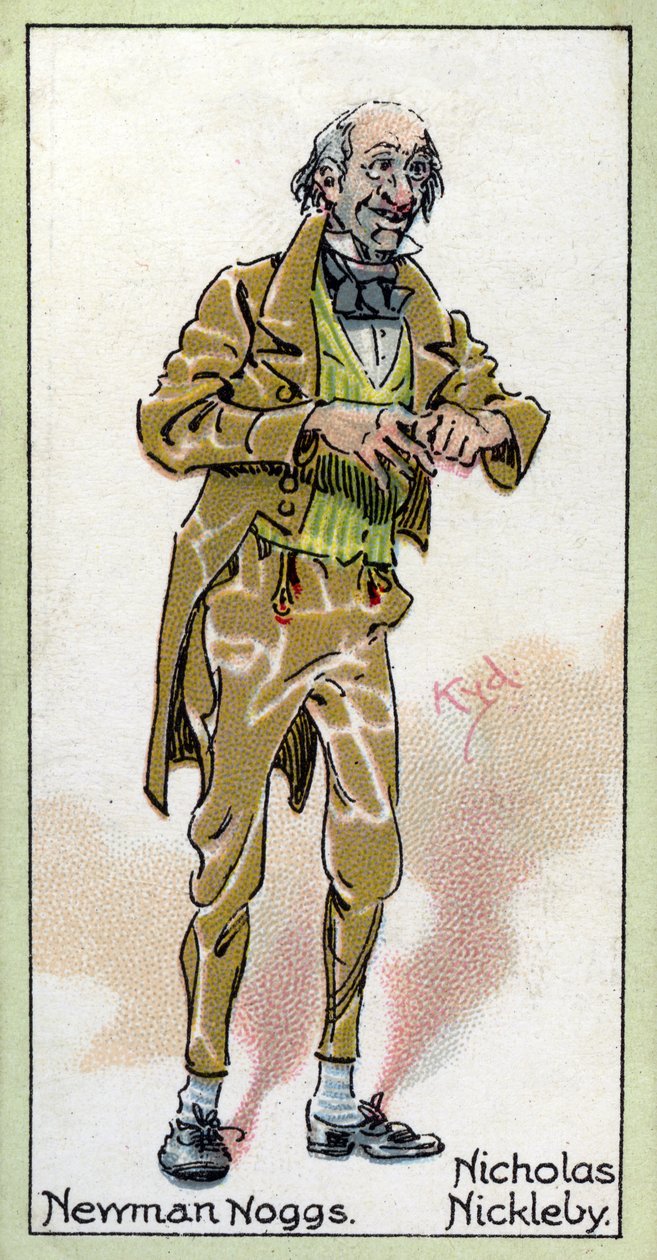 Newman Noggs, a "Nicholas Nickleby"-ből, Charles Dickens, 1923 alkotó: Joseph Clayton Clarke
