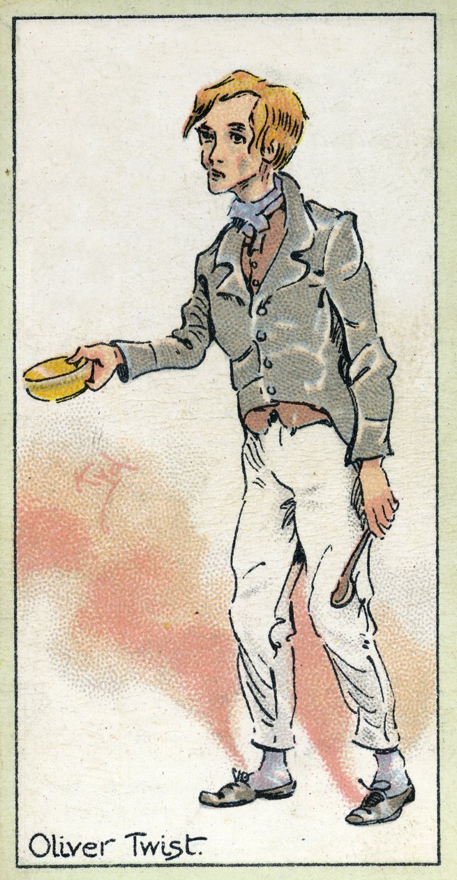 Oliver többet kér, az Oliver Twistből, Charles Dickens, 1923 alkotó: Joseph Clayton Clarke