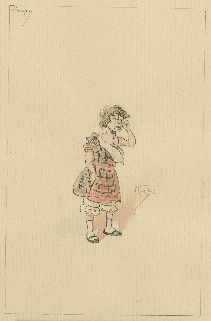Peepy, 1920-as évek (toll és tinta WC-vel papíron) alkotó: Joseph Clayton Clarke