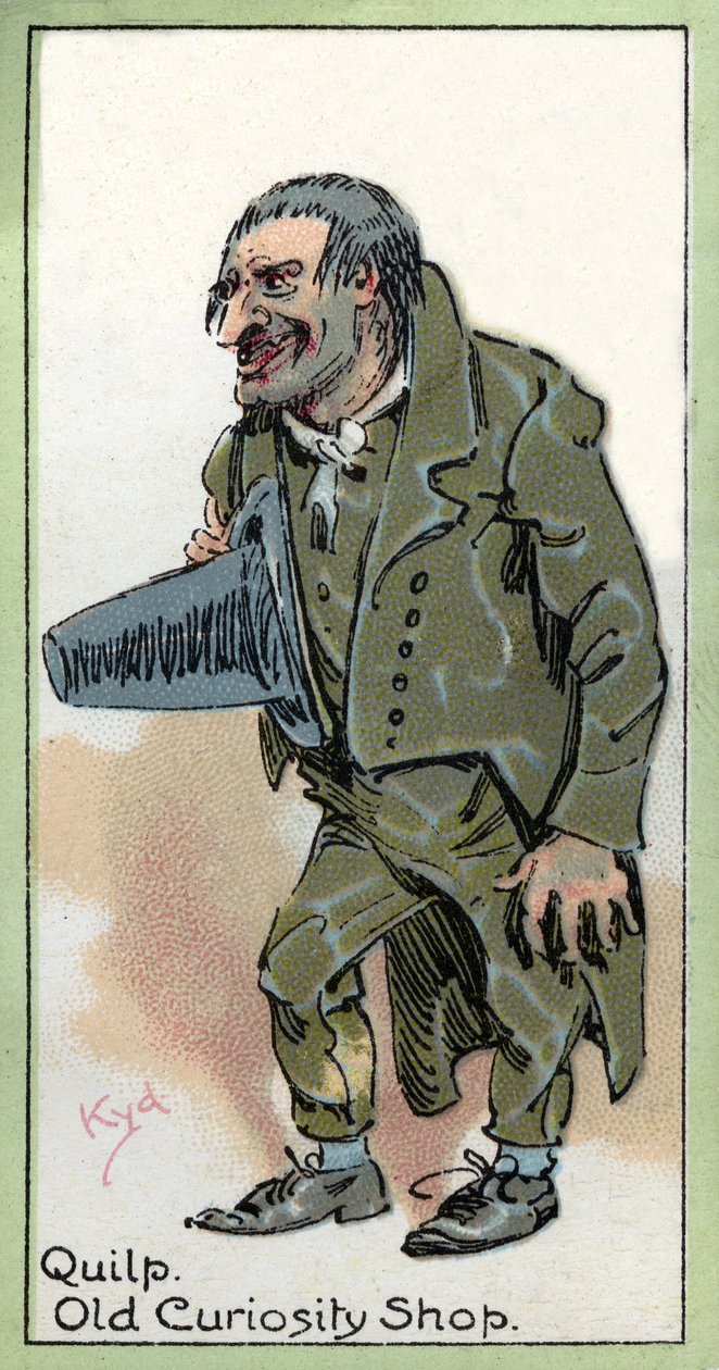 Quilp, a "The Old Curiosity Shop"-ból, Charles Dickens, 1923 alkotó: Joseph Clayton Clarke