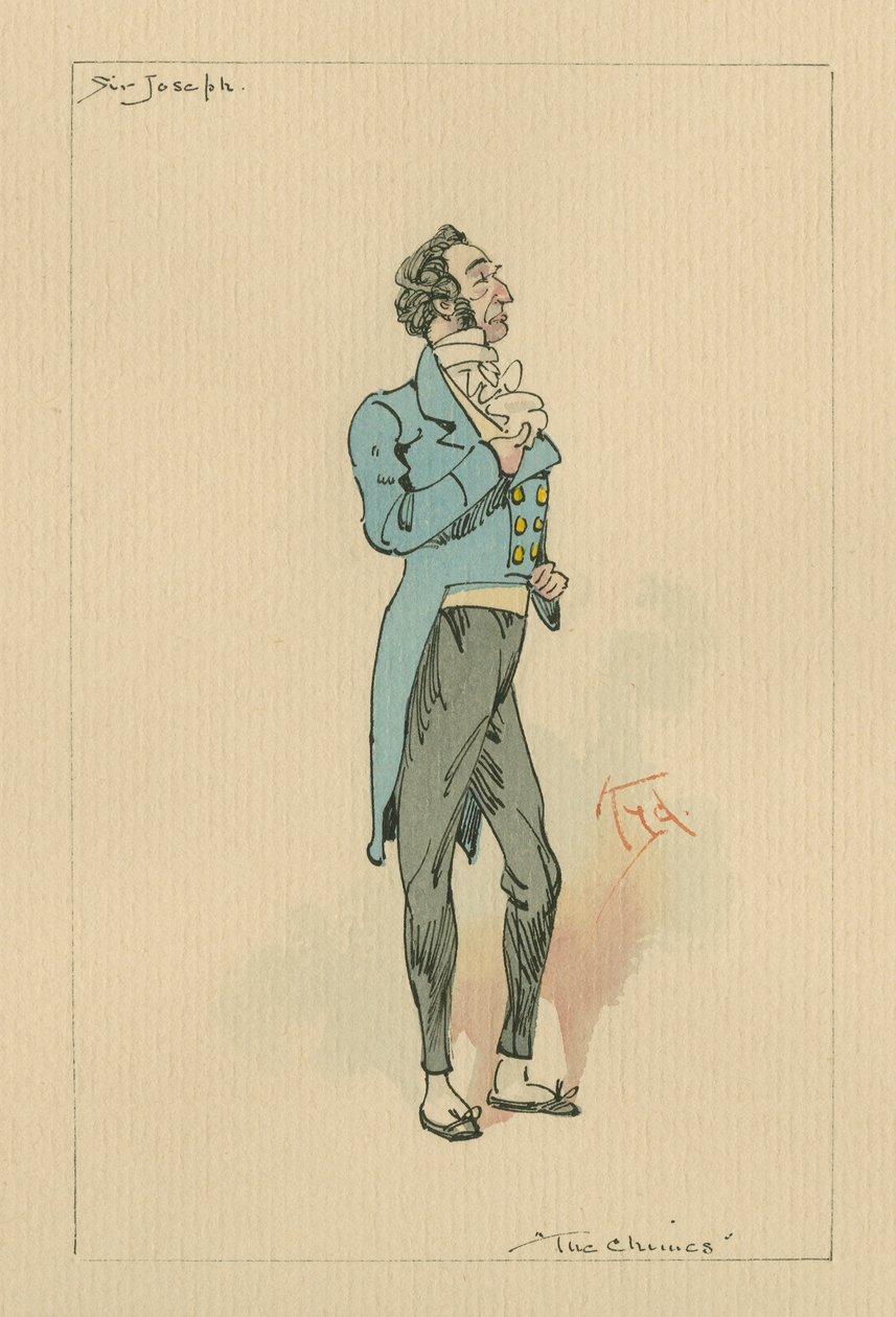 Sir Joseph Bowley – A harangjáték, 1920-as évek (toll és tinta WC-vel papíron) alkotó: Joseph Clayton Clarke