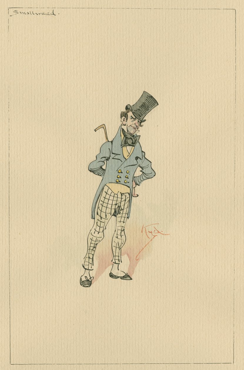 Smallweed, 1920-as évek (toll és tinta WC-vel papíron) alkotó: Joseph Clayton Clarke