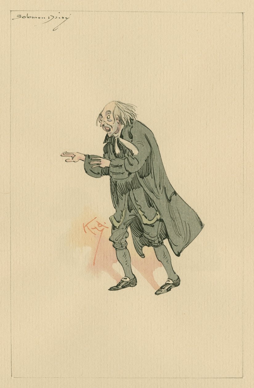 Solomon Daisy, 1920-as évek körül (toll és tinta, wc-vel, papír) alkotó: Joseph Clayton Clarke