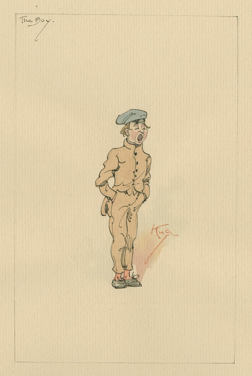A fiú, 1920-as évek (toll és tinta WC-vel papíron) alkotó: Joseph Clayton Clarke