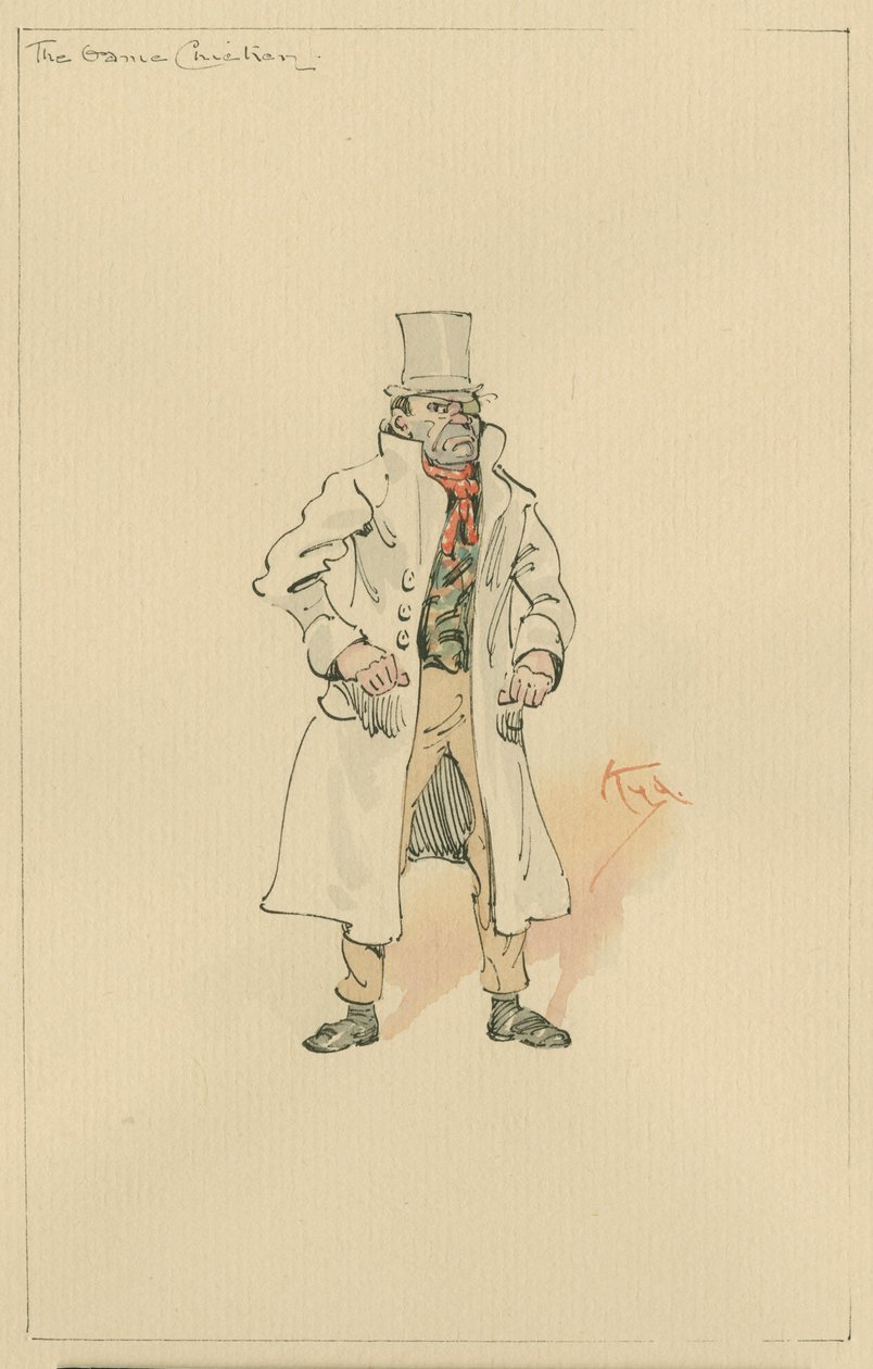 The Game Chicken, 1920-as évek (toll és tinta WC-vel papíron) alkotó: Joseph Clayton Clarke