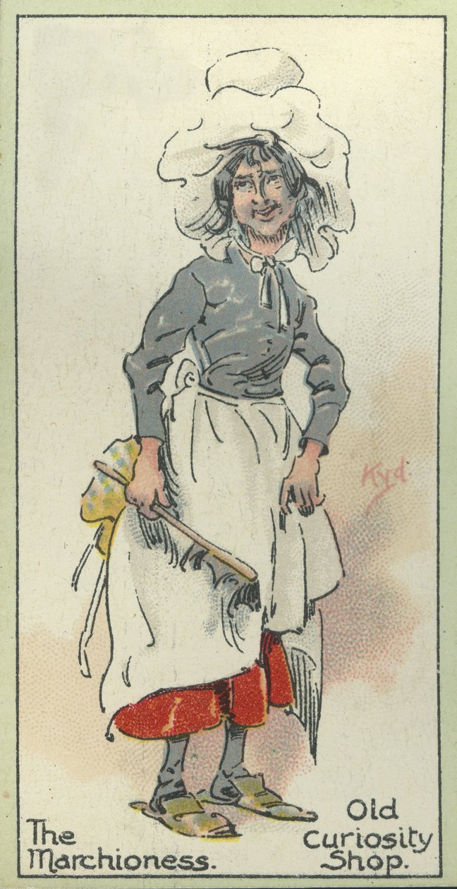 A márkinő, Charles Dickens "A régi kuriózum boltja" című művéből (1923) alkotó: Joseph Clayton Clarke