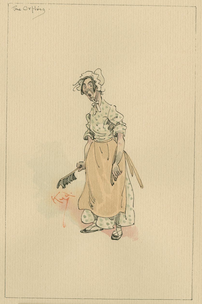 Az Orfling, 1920-as évek (toll és tinta WC-vel papíron) alkotó: Joseph Clayton Clarke