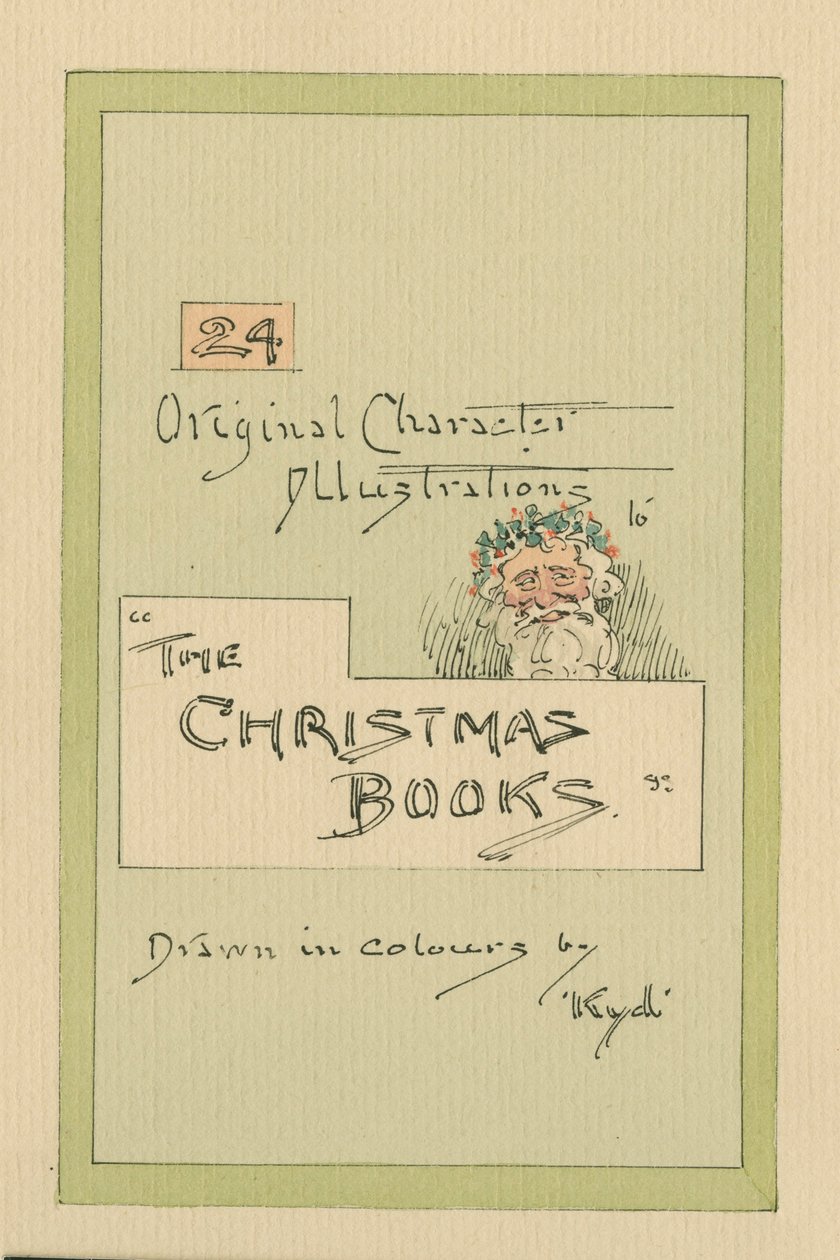 Címlap, 1920 körül (toll és tinta WC-vel papíron) alkotó: Joseph Clayton Clarke