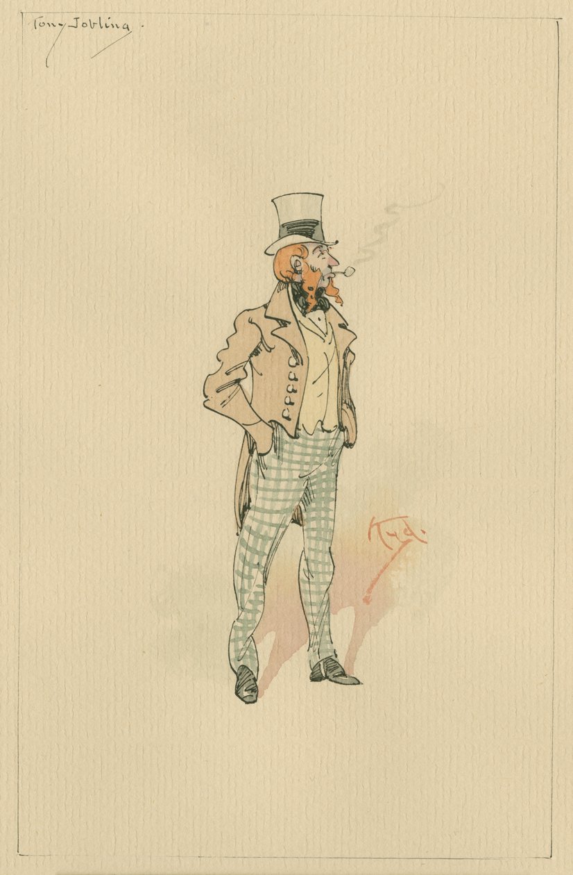 Tony Jobling, 1920-as évek (toll és tinta WC-vel papíron) alkotó: Joseph Clayton Clarke