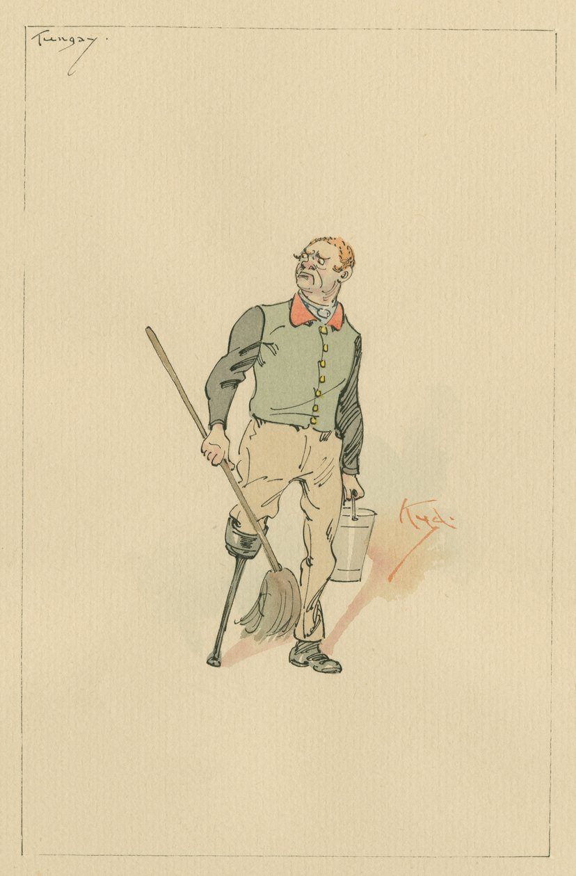 Tungay, 1920-as évek (toll és tinta WC-vel papíron) alkotó: Joseph Clayton Clarke