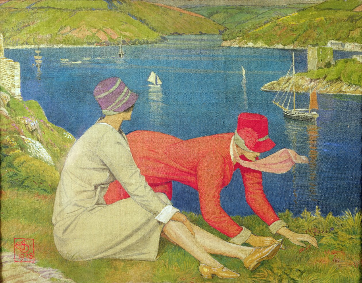 A botanikusok, 1928 (tempera) alkotó: Joseph Edward Southall