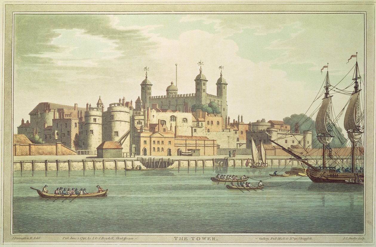 Londoni Tower, 1795 alkotó: Joseph Farington