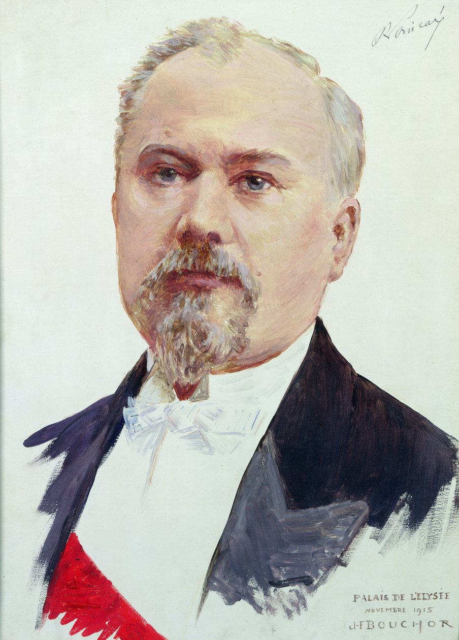 Raymond Poincare (1860-1934) portréja, 1915 alkotó: Joseph Felix Bouchor