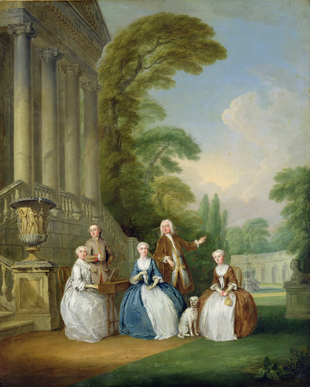 Családi portré, 1740 alkotó: Joseph Francis Nollekens