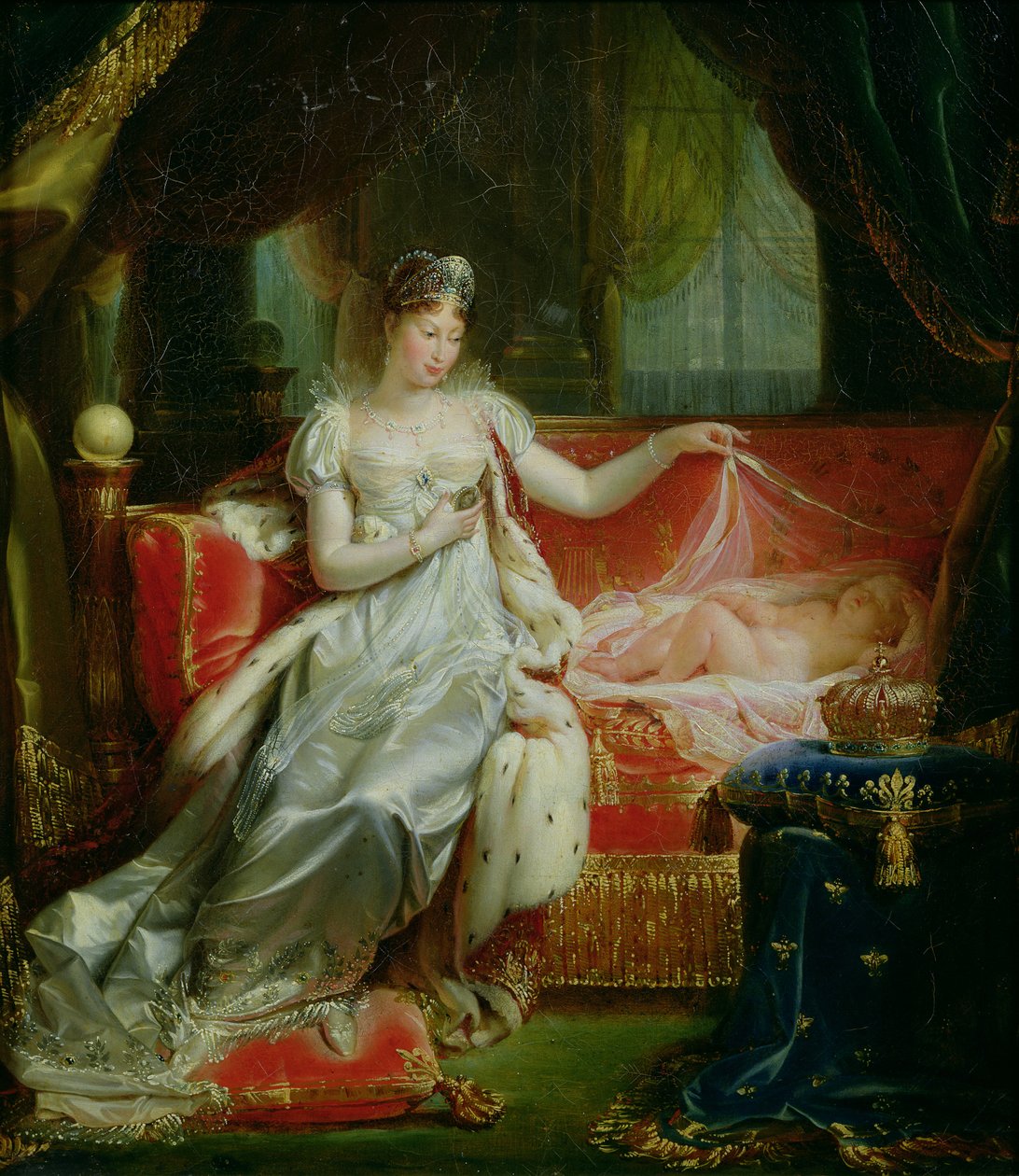 Marie-Louise császárné (1791-1847) és Róma királya, 1812 alkotó: Joseph Franque