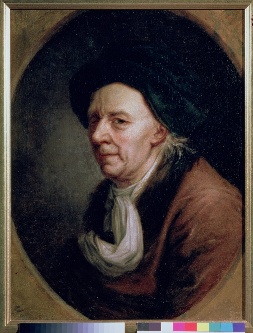 Leonard Euler (1707-83) matematikus portréja alkotó: Joseph Friedrich August Darbes