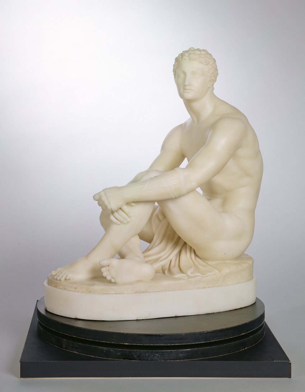 Sorára váró görög bokszoló, 1838 körül (márvány) alkotó: Joseph Gott