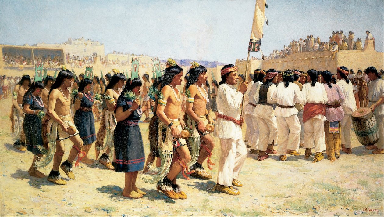 A szüreti tánc alkotó: Joseph Henry Sharp