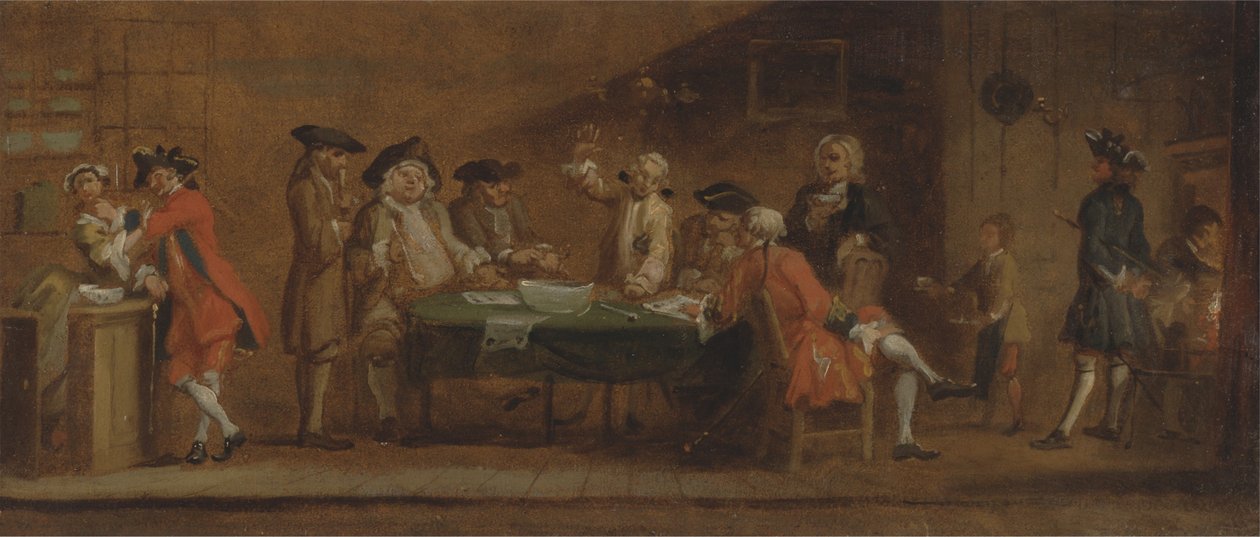 Számok egy vendéglőben vagy kávéházban alkotó: Joseph Highmore