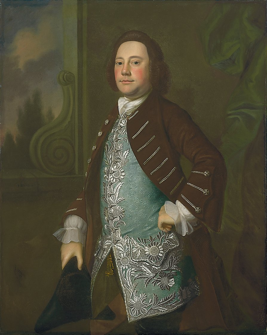 Egy úriember portréja, 1760 körül alkotó: Joseph Jonathan Blackburn
