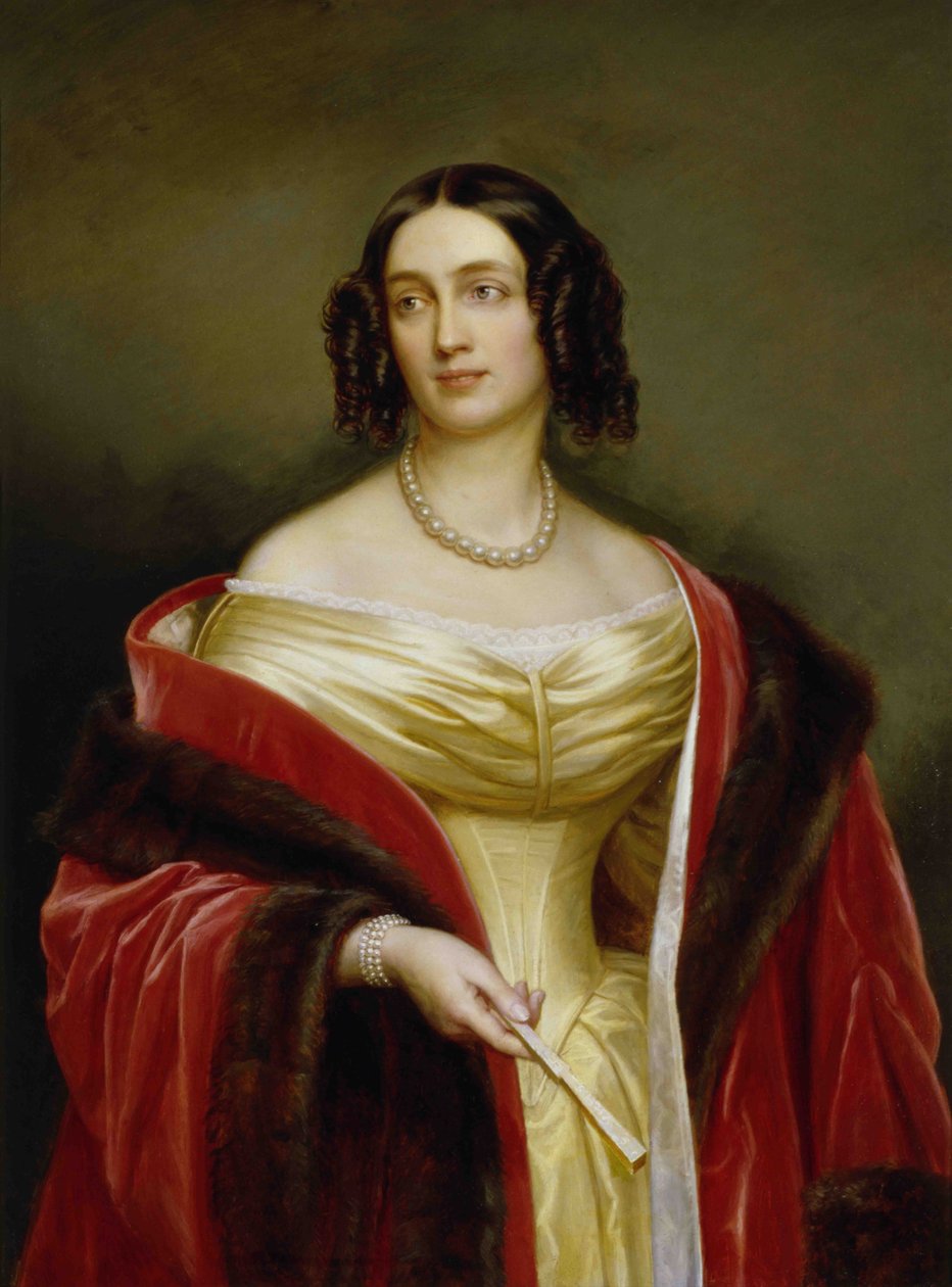 Erzsébet Ludovika bajor (1801-1873), porosz királyné portréja alkotó: Joseph Carl Stieler